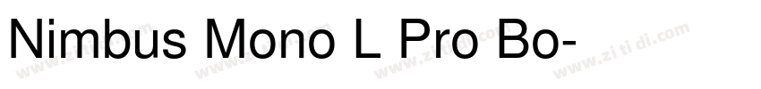 Nimbus Mono L Pro Bo字体转换